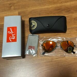 Ray-Ban NWT Orange Aviators